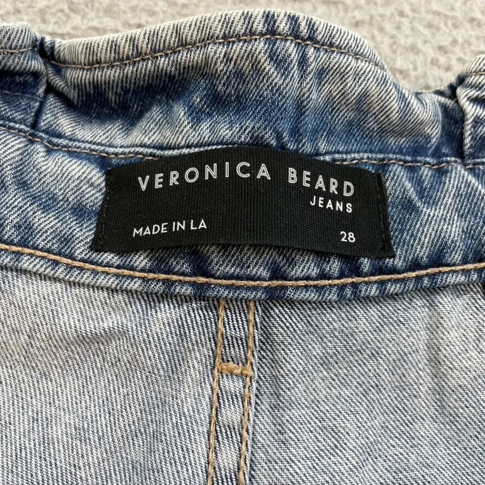 Veronica Beard Nori Extra High Rise Jean Shorts Womens 28 6 Denim Retro Festival
